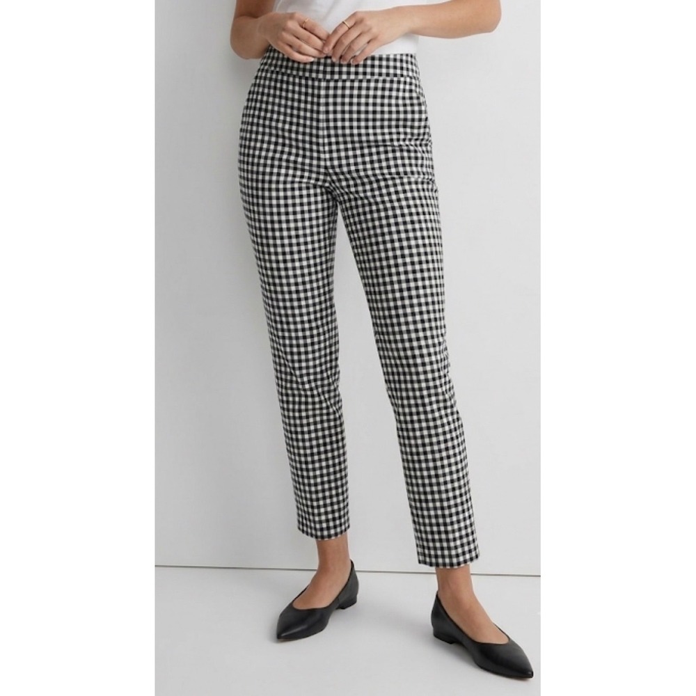 Jules & Leopold Gingham Pixie Pants Crop Ankle High Rise